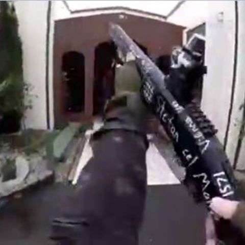 Neuseeland: Das Videostandbild aus einem von einem Attentäter selbst aufgenommenen und über das Internet verbreiteten Video