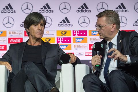 Nationaltrainer Joachim Löw und DFB-Präsident Reinhard Grindel