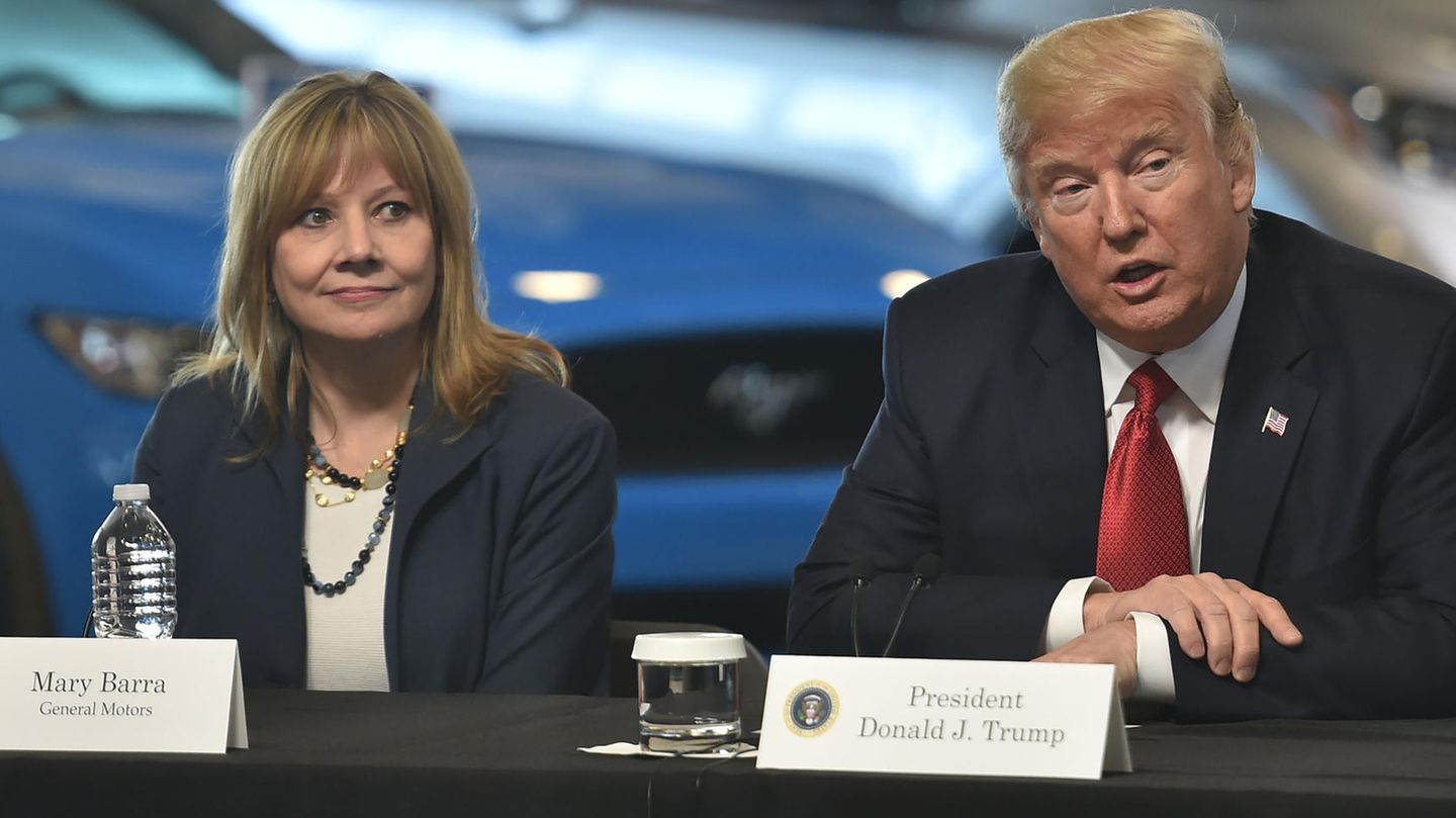 Donald Trump und General Motors Chefin Mary Barra
