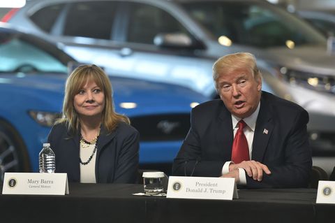 Donald Trump und General Motors Chefin Mary Barra