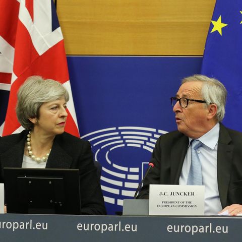 Brexit - Theresa May und Jean-Claude Juncker in Brüssel