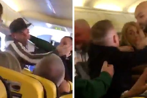 Ryanair: Passagier bei Prügelei in die Nase gebissen