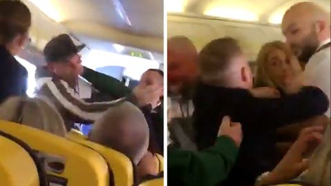 Ryanair: Passagier bei Prügelei in die Nase gebissen