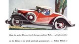 Die Werbung für den Opel Moonlight Roadster aus dem Jahre 1933