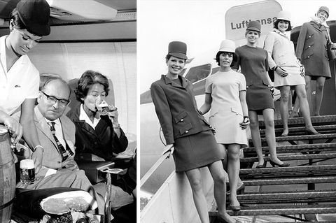 Retro-Fotos: Wie das Fliegen immer mondäner wurde