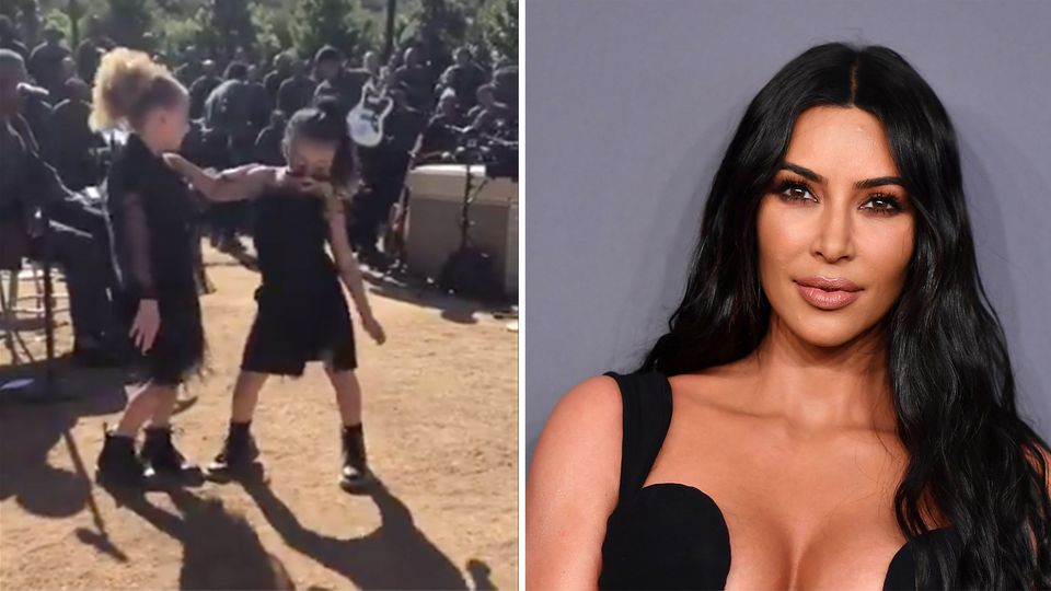 Fünfjährige mit Make-up : Kim Kardashians Tochter tanzt mit Lippenstift beim Gottesdienst – und sorgt für Diskussionen auf Twitter