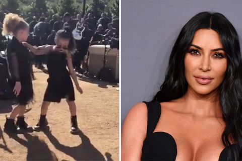 Fünfjährige mit Make-up : Kim Kardashians Tochter tanzt mit Lippenstift beim Gottesdienst – und sorgt für Diskussionen auf Twitter