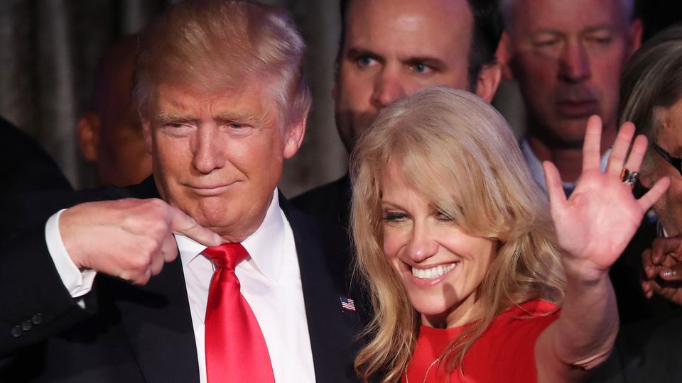 Kellyanne Conway und Donald Trump