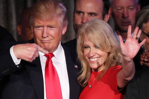 Kellyanne Conway und Donald Trump