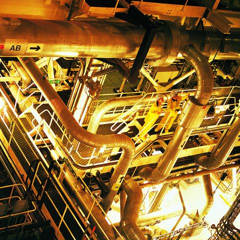 Blick in ein Atomkraftwerk
