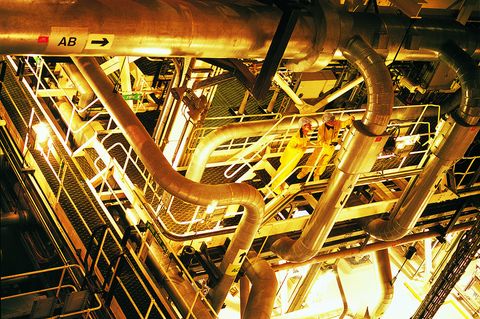 Blick in ein Atomkraftwerk