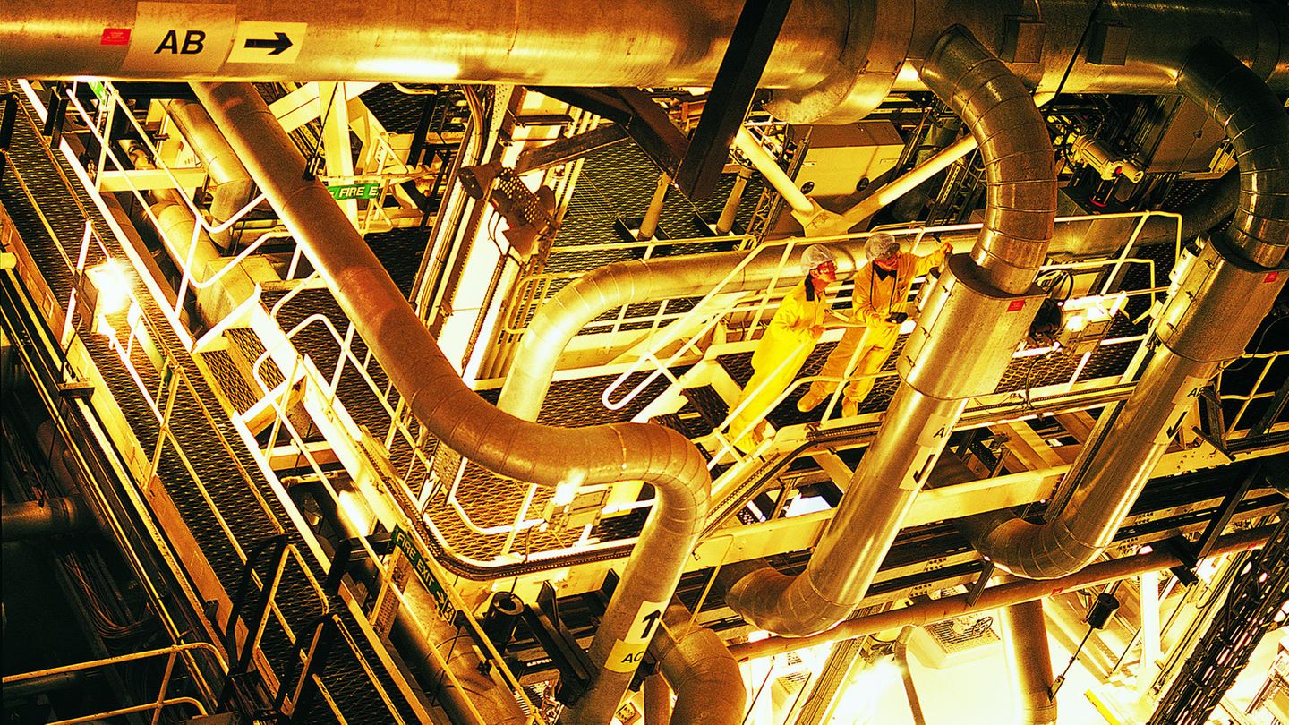 Blick in ein Atomkraftwerk