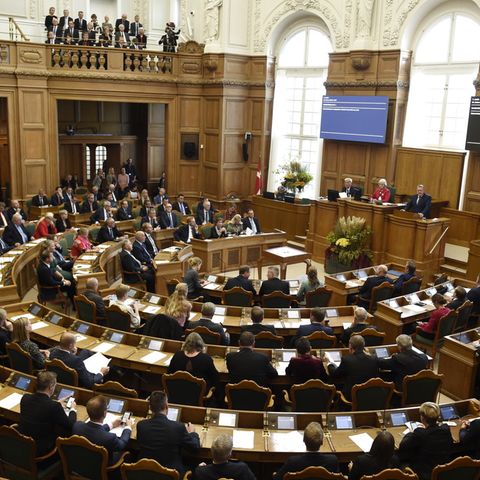 Das dänische Parlament, das "Folketing"