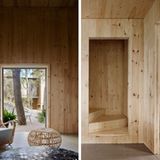 Die Innenverkleidungen aus Sperrholz stammen aus der Region.