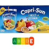 Und auch die Capri-Sonne kann außen noch so viele Früchte abbilden: Drin sind nur 12 Prozent Frucht, dazu 9 Prozent Zucker - der Nutri-Score zeigt dem Getränk die rote Karte.