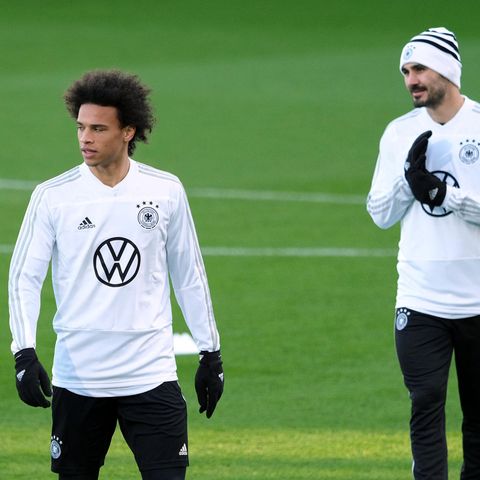 Die beiden deutschen Nationalspieler Leroy Sané und Ilkay Gündogan
