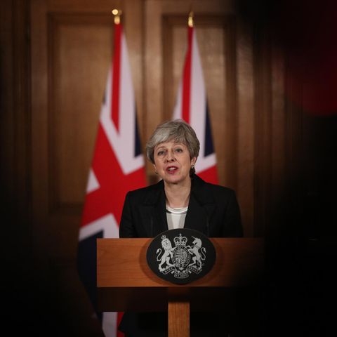 Premierministerin Theresa May bei ihrem Brexit-Statement