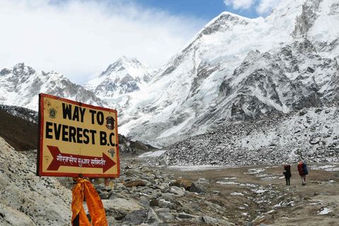 Auf dem Weg zum Everest Basislager in der Solukhumbu District