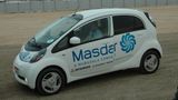 Masdar City: Mitsubishi I-MiEV Elektroauto