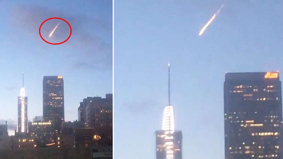 Los Angeles: Feuerball über Metropole – Meteor entpuppt sich als Werbeaktion Los Angeles: Feuerball über Metropole – Meteor entpuppt sich als Werbeaktion