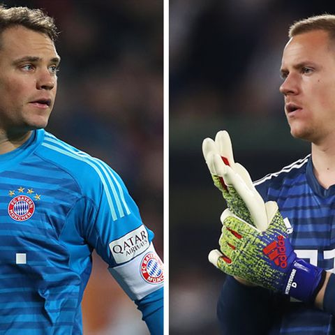 Marc-André ter Stegen (r.) macht in der Nationalelf mächtig Druck auf Manuel Neuer