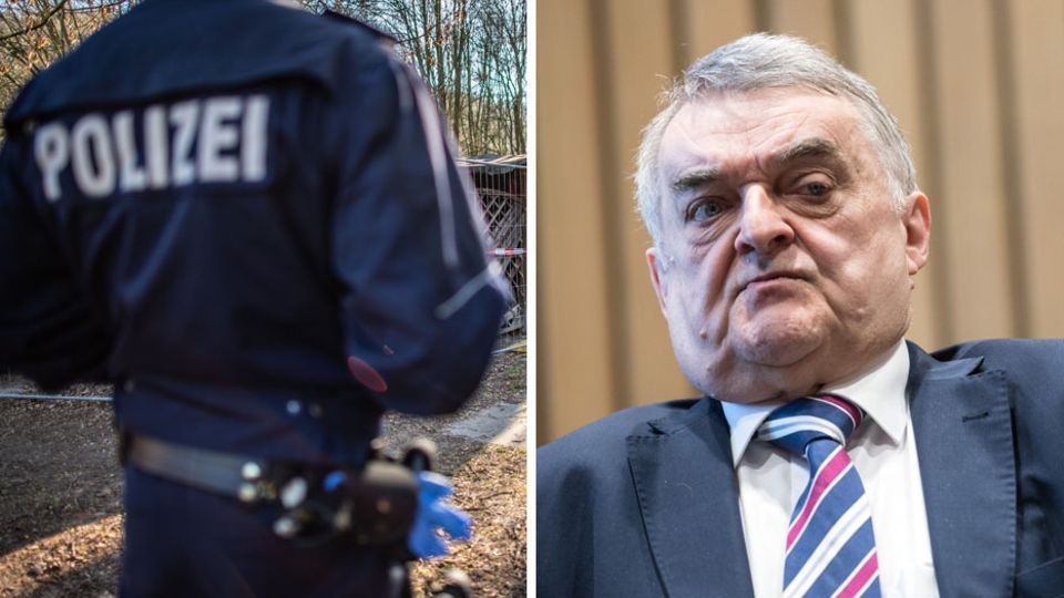 NRW-Innenminister Herbert Reul und Polizei in Lügde
