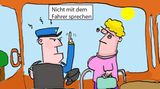 Cartoon: Ist das die traurigste Busfahrt des Jahres?