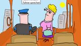 Cartoon: Ist das die traurigste Busfahrt des Jahres?