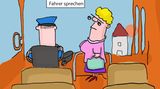 Cartoon: Ist das die traurigste Busfahrt des Jahres?