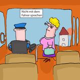 Cartoon: Ist das die traurigste Busfahrt des Jahres?