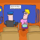 Cartoon: Ist das die traurigste Busfahrt des Jahres?