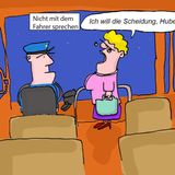 Cartoon: Ist das die traurigste Busfahrt des Jahres?