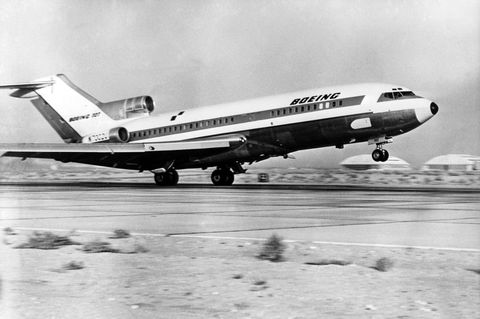 1963 absolvierte die Boeing 727 ihren Erstflug: 1832 Exemplare wurden bis 1984 produziert.