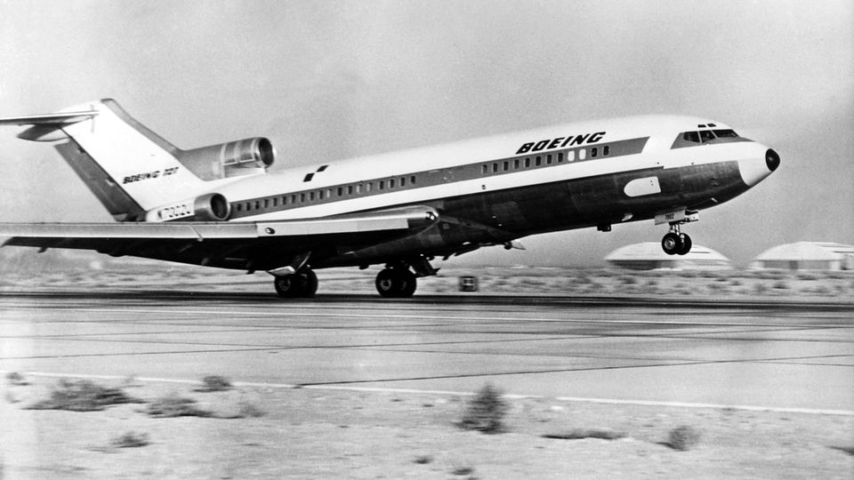 1963 absolvierte die Boeing 727 ihren Erstflug: 1832 Exemplare wurden bis 1984 produziert.