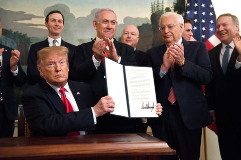 Formelle Anerkennung der Golanhöhen - Donald Trump legt eine Kerhtwende in der US-Außenpolitik hin
