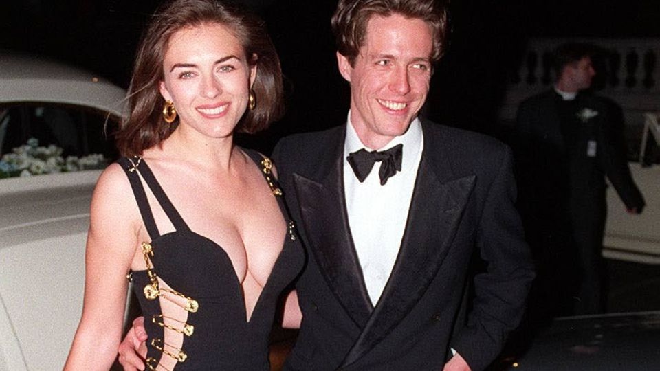 Liz Hurley und Hugh Grant 1994 bei der Premiere von "Vier Hochzeiten und ein Todesfall"