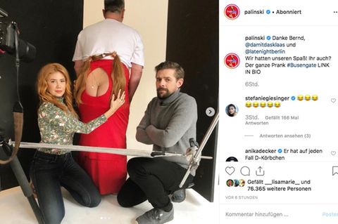 Palina Rojinski verarscht ihre Instagram-Follower bei "Late Night Berlin"