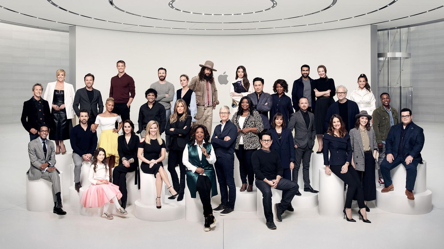 Stars in der Apple-Zentrale in Cupertino