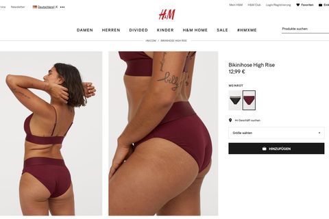 Neue H&M-Bademoden-Kollektion zeigt Model ohne Größe 36