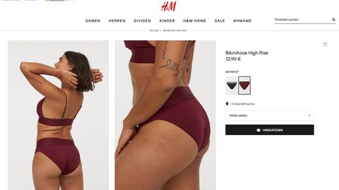 Neue H&M-Bademoden-Kollektion zeigt Model ohne Größe 36