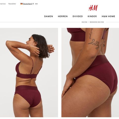 Neue H&M-Bademoden-Kollektion zeigt Model ohne Größe 36