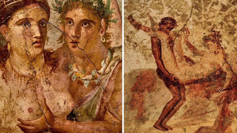 In Pompeji haben sich zahlreiche erotische Darstellungen aus der Antike erhalten.
