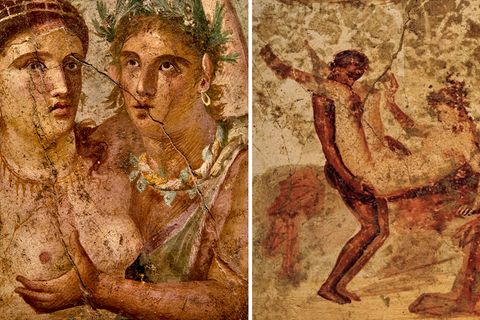 In Pompeji haben sich zahlreiche erotische Darstellungen aus der Antike erhalten.