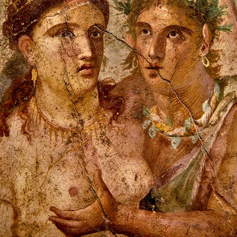 In Pompeji haben sich zahlreiche erotische Darstellungen aus der Antike erhalten.