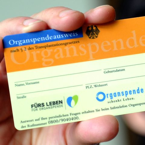 Ein Organspendeausweis