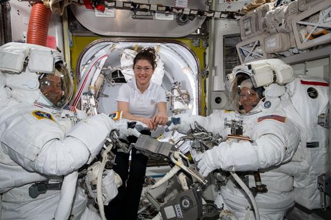 ISS Raumanzug Christina Koch