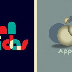 Das Gewinnerdesign von User "Jaseng99" ist eine neue Interpretation des "Adidas"-Logos. Aber auch der bekannte Apfel von Apple lässt sich im Bauhaus-Design umstylen.