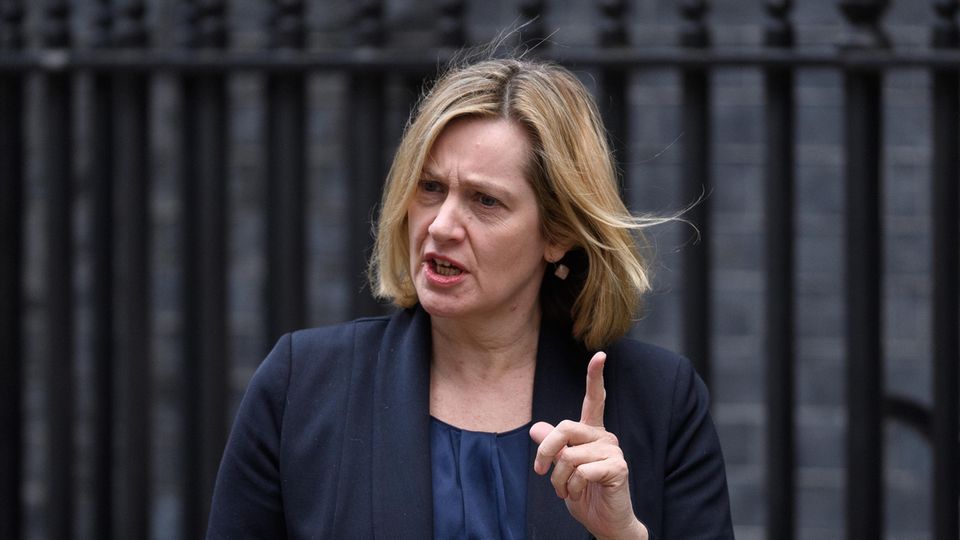 Amber Rudd, Großbritanniens Ministerin für Arbeit und Renten