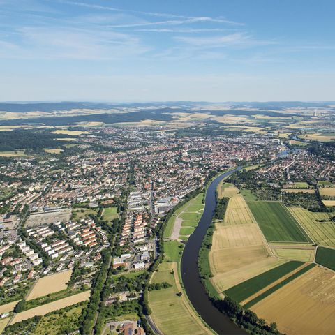 Luftbild von Hameln