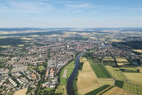 Luftbild von Hameln